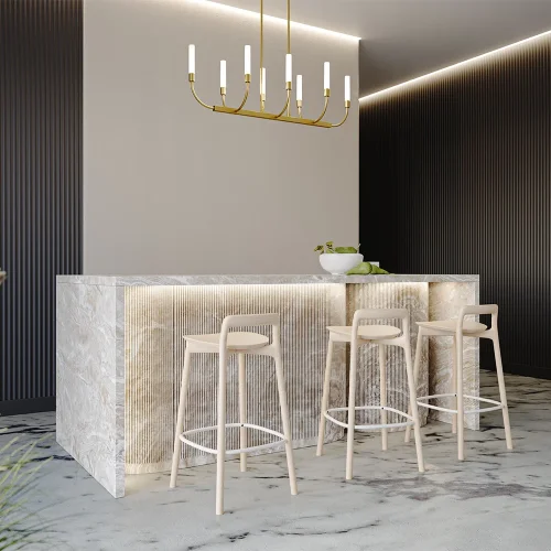 Люстра на штанге Deja Vu MOD423CL-08C Maytoni белая на 8 ламп, основание латунь в стиле фото 5