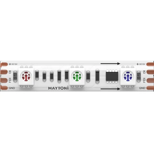 Светодиодная лента 12В 5050 14,4Вт/м RGB 5м IP 65 201243 Maytoni цвет LED K, световой поток Lm