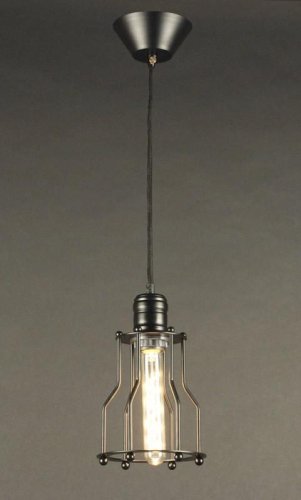 Светильник Эдисон подвесной CL450201 Citilux чёрный 1 лампа, основание чёрное в стиле лофт 