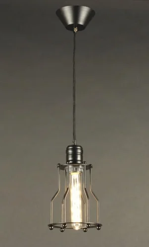 Светильник Эдисон подвесной CL450201 Citilux чёрный 1 лампа, основание чёрное в стиле лофт 