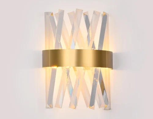 Бра Traditional TR5324 Ambrella light прозрачный на 1 лампа, основание золотое в стиле классический  фото 5