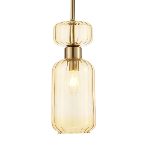 Светильник подвесной Gloss 1141/1S Amber Escada янтарный 1 лампа, основание медь в стиле современный  фото 4