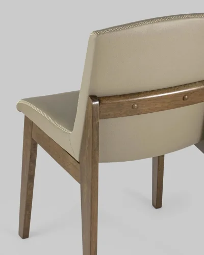 Cтул обеденный ЛОКИ, эко-кожа бежевая УТ000004671 Stool Group, бежевый/экокожа, ножки/дерево/коричневый бежевый, размеры - *845***485*520 фото 7 Cтул обеденный ЛОКИ, эко-кожа бежевая УТ000004671 Stool Group, бежевый/экокожа, ножки/дерево/коричневый бежевый, размеры - *845***485*520 фото 7