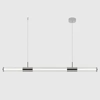 Светильник подвесной LED LINEUP SP24W LED CHROME Crystal Lux прозрачный на 1 лампу, основание хром в стиле современный линейный
