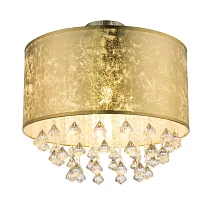 Светильник потолочный AMY 15187D3 Globo золотой 1 лампа, основание матовое никель в стиле модерн 