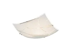 Светильник настенно-потолочный 40403-1 Globo белый 1 лампа, основание хром в стиле современный 