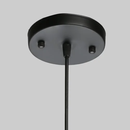 Светильник подвесной Соло 112010901 DeMarkt янтарный 1 лампа, основание чёрное в стиле современный  фото 7