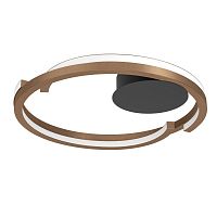 Светильник потолочный LED Mezzomonte 901825 Eglo бронзовый на 1 лампу, основание чёрное в стиле современный хай-тек 
