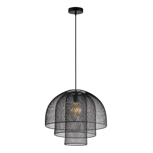 Светильник подвесной Castello A7064SP-1BK Arte Lamp чёрный на 1 лампу, основание чёрное в стиле лофт современный 
