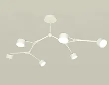 Светильник потолочный XB9055150 Ambrella light белый 6 ламп, основание белое в стиле хай-тек современный 