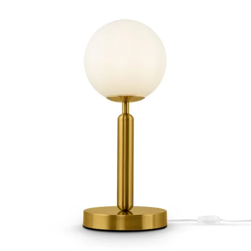 Настольная лампа Zelda FR5124TL-01BS Freya белая 1 лампа, основание латунь металл в стиле современный  фото 2