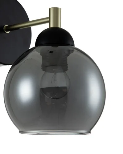 Бра Grappoli V000219 Indigo чёрный серый на 1 лампа, основание чёрное в стиле хай-тек  фото 3