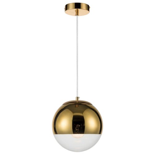 Светильник подвесной Terra VL2151P01 Vele Luce золотой 1 лампа, основание золотое в стиле современный шар фото 3