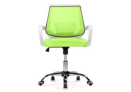 Компьютерное кресло Ergoplus green / white 15374 Woodville, зелёный/ткань, ножки/металл/хром, размеры - *940***610* фото 3