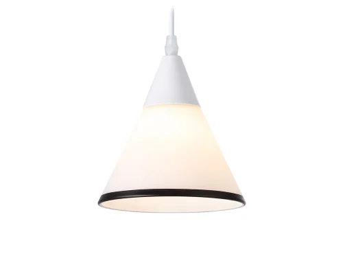 Светильник подвесной TR3166 Ambrella light белый 1 лампа, основание белое в стиле классический 