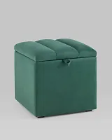 Пуф с крышкой Нильсон велюр зелёный УТ000036878 Stool Group на 1 , основание в стиле 