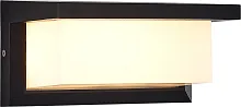 Настенный светильник LED уличный Cubista SL9532.401.01 ST-Luce уличный IP65 чёрный на 1 лампу, плафон белый в стиле хай-тек современный LED