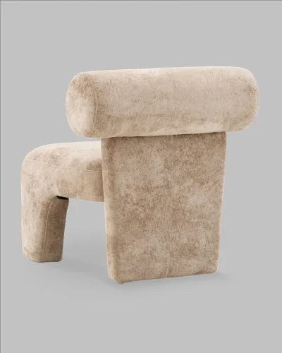Кресло лаунж Voma, мокка УТ000041679 Stool Group, мокка/велюр, ножки/ткань/бежевый, размеры - *****мм фото 5