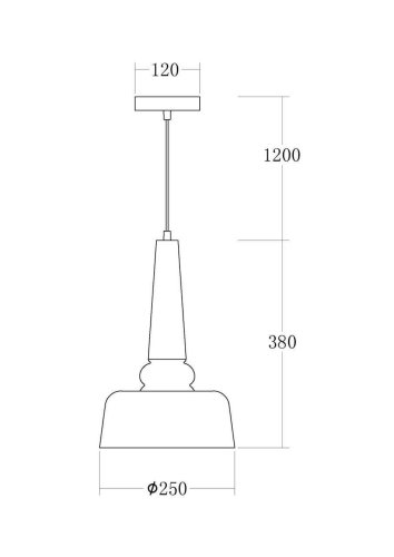 Светильник подвесной Appassionato VL2144P01 Vele Luce медь 1 лампа, основание медь в стиле современный  фото 2