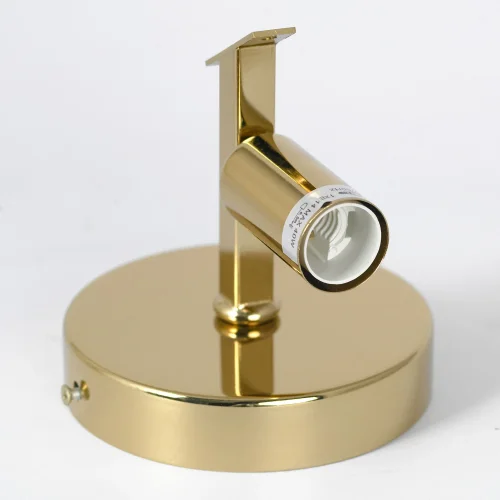 Бра Hesperia LSP-8832 Lussole прозрачный на 1 лампа, основание золотое в стиле современный флористика  фото 4