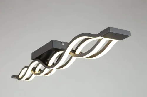 Люстра потолочная LED Grassington OML-47017-72 Omnilux белая на 1 лампа, основание чёрное в стиле хай-тек 