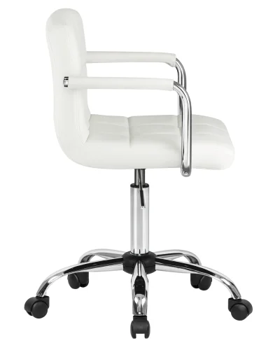 Офисное кресло набор 2 шт. SET-2 9400-LM TERRY, цвет белый Dobrin, /экокожа, ножки/металл/хром, размеры - 810*950***580*580 фото 4 Офисное кресло набор 2 шт. SET-2 9400-LM TERRY, цвет белый Dobrin, /экокожа, ножки/металл/хром, размеры - 810*950***580*580 фото 4