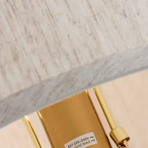 Настольная лампа Marble 155082-60 ImperiumLoft бежевая на 1 лампу, основание белое металл в стиле американский фото 4