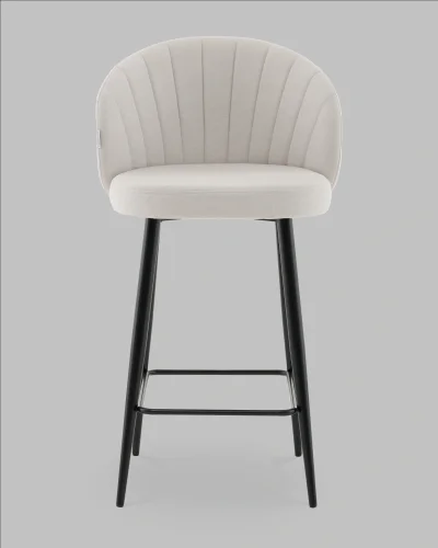Стул полубарный Ханнингем велюр жемчужный УТ000041703 Stool Group, /, ножки//, размеры - ***** фото 9