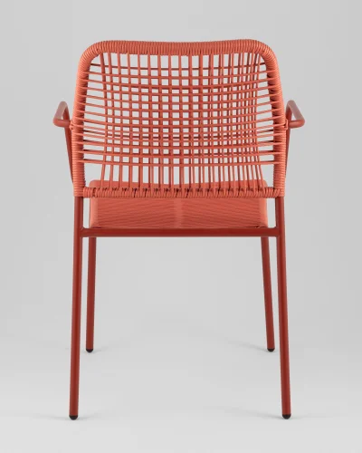 Стул Solaia, красный УТ000039922 Stool Group, красный/ротанг, ножки/металл/красный, размеры - *800**** фото 5