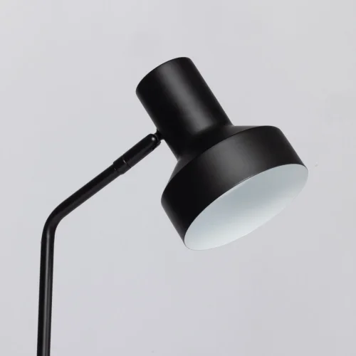 Настольная лампа офисная Хоф 497035201 DeMarkt чёрная 1 лампа, основание чёрное металл в стиле современный  фото 3