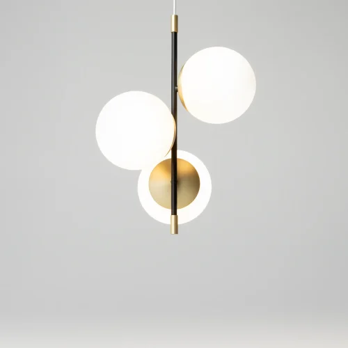 Светильник подвесной Nostalgia MOD048PL-03G Maytoni белый на 3 лампы, основание матовое золото в стиле современный шар фото 6 Светильник подвесной Nostalgia MOD048PL-03G Maytoni белый на 3 лампы, основание матовое золото в стиле современный шар фото 6
