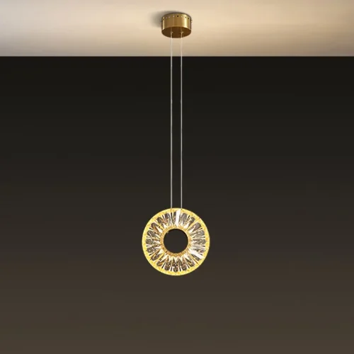 Светильник подвесной GODIVA brass 4000К 186815-23 ImperiumLoft прозрачный 1 лампа, основание латунь в стиле современный арт-деко  фото 5
