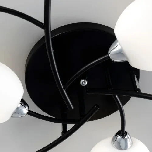 Люстра потолочная Флорида CL148195 Citilux белая на 9 ламп, основание чёрное в стиле современный  фото 11