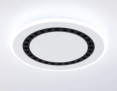 Светильник потолочный LED с пультом FL51402 Ambrella light белый 1 лампа, основание белое в стиле современный хай-тек с пультом фото 2