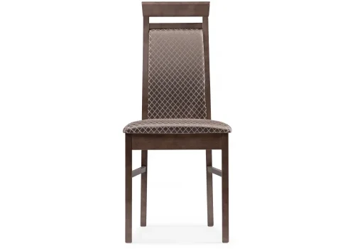 Деревянный стул Амиата орех / коричневый 450735 Woodville, коричневый/ткань, ножки/дерево/орех, размеры - ****450*500 фото 2