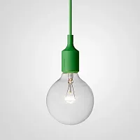 Светильник подвесной Muuto E27 Green 186765-22 ImperiumLoft без плафона 1 лампа, основание зелёное в стиле скандинавский 