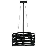 Светильник подвесной Laurel TL1167-3H1 Toplight чёрный на 3 лампы, основание чёрное в стиле современный 