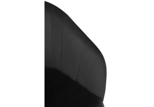 Компьютерное кресло Тибо 1 черный / черный 518302 Woodville, чёрный/велюр, ножки/пластик/чёрный, размеры - *900***600*600 фото 7