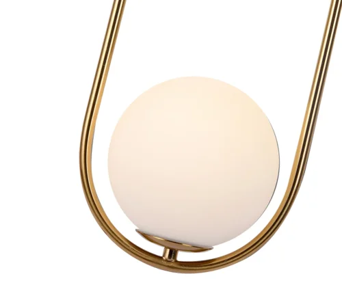 Бра Кенти 07631,20 Kink Light белый на 1 лампа, основание бронзовое в стиле 10086 шар фото 2