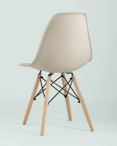 Стул EAMES, бежевый УТ000037157 Stool Group, /, ножки/массив бука/бежевый, размеры - *815***460*530 фото 7