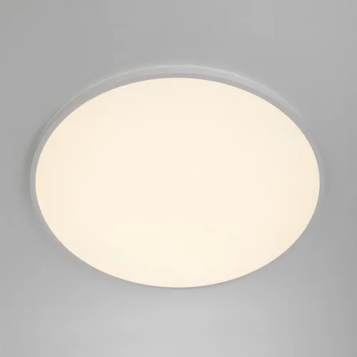 Светильник потолочный LED с пультом Norma CL749600 Citilux белый на 1 лампу, основание белое в стиле современный хай-тек круглый с пультом фото 4