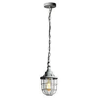 Светильник подвесной лофт Northport GRLSP-9524 Lussole прозрачный 1 лампа, основание серое в стиле лофт 