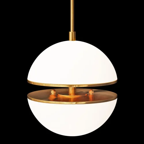 Светильник подвесной LED Crescent 5064-A LOFT IT белый 2 лампы, основание золотое в стиле современный арт-деко шар фото 4