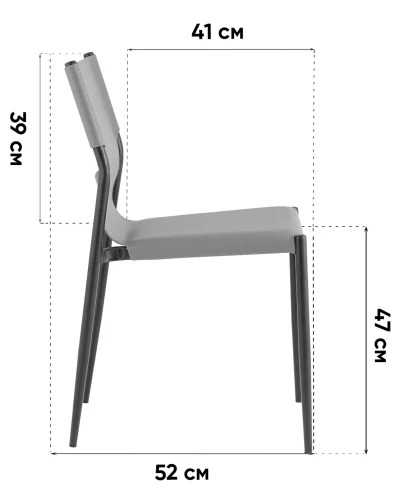 Стул обеденный West коричневый NC УТ000041709 Stool Group, коричневый/экокожа, ножки/металл/чёрный, размеры - ***** фото 9 Стул обеденный West коричневый NC УТ000041709 Stool Group, коричневый/экокожа, ножки/металл/чёрный, размеры - ***** фото 9