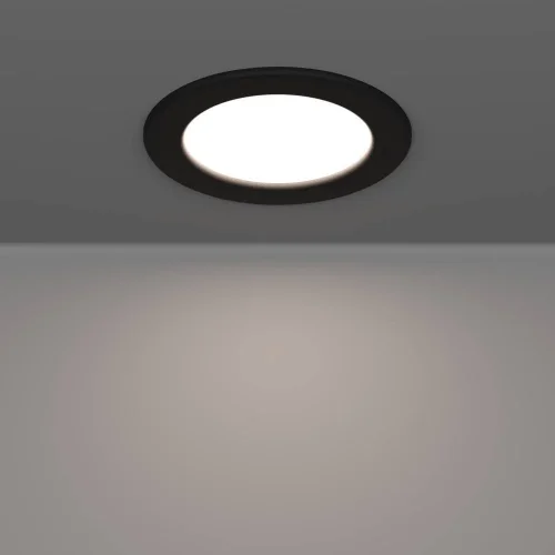 Светильник точечный LED Fueva 901413 Eglo белый на 1 лампу, основание чёрное в стиле современный круглый фото 6 Светильник точечный LED Fueva 901413 Eglo белый на 1 лампу, основание чёрное в стиле современный круглый фото 6