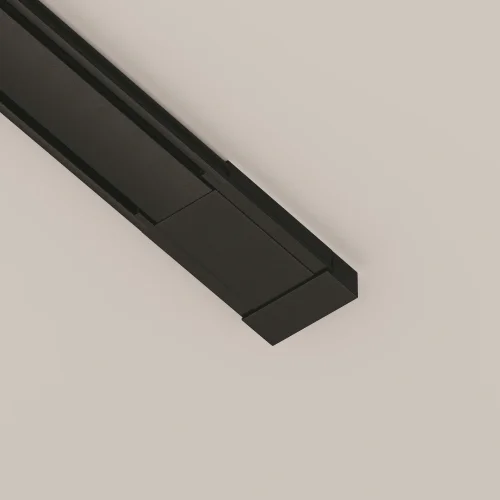 Ввод питания накладной чёрный Magnetic track system Radity TRA084B-11B Maytoni чёрный в стиле для светильников серии Magnetic track system Radity подвесной накладной radity радиусная магнитная магнитный фото 4