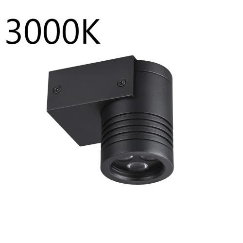 Настенный светильник уличный LED Stima 6648/6WL3 Odeon Light уличный IP67 чёрный на 1 лампу, плафон чёрный в стиле минимализм LED