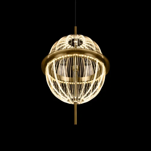 Светильник подвесной LED Tranquility 10397/C LOFT IT прозрачный на 1 лампу, основание медь в стиле современный фото 8