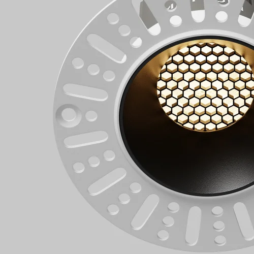 Светильник точечный LED Dip DL119-10W-3K-TRS-B Maytoni чёрный на 1 лампу, основание чёрное в стиле современный хай-тек круглый для затирки фото 12