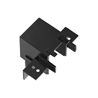Соединитель "Г" для низковольтного шинопровода в ГКЛ арт. 135197, 135199 (потолок/стена) Smal 135217 Novotech чёрный в стиле хай-тек для светильников серии Smal низковольтная трековая система встраиваемый